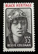 1995 32c Bessie Coleman, Aviator, Black Heritage Scott 2956 Mint F/VF NH