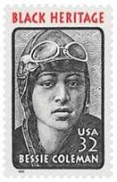 #2956 - Bessie Coleman - US Mint Stamp